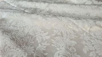 Damastweefsel Ivoor Luxe – Jacquardbekleding Klassiek Frans