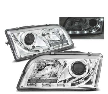 Phares Pour Volvo S40 V40 96-03 Led Daylights Chromé, Auto-onderdelen, Verzenden, Nieuw