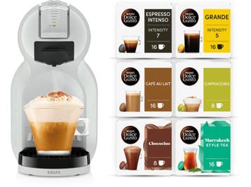 Krups - Capsulemachine - Grijs, Elektronische apparatuur, Verzenden, Nieuw, Koffiepads en cups, Afneembaar waterreservoir