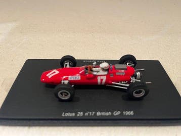 Spark 1:43 - Modelauto - Lotus 25 n°17 British GP 1966, Nieuw