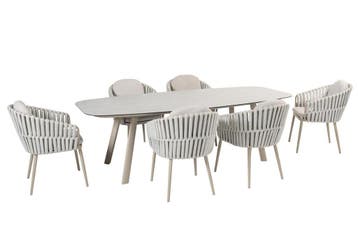 Taste by 4 Seasons Eva tuinset latte met Manolo tafel latte, Nieuw