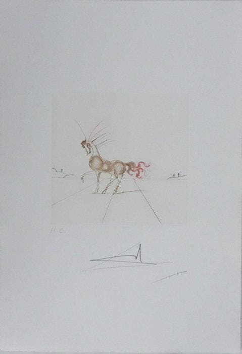 Salvador Dali (1904-1989) - Cheval surréaliste, Antiek en Kunst, Antiek | Overige Antiek