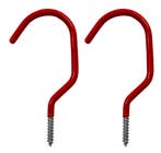 Set van 10 schroefhaken (maat 3: rood), Verzenden