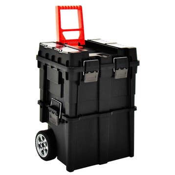 vidaXL Gereedschapstrolley met handvat 45x36x90 cm, Doe-het-zelf en Bouw, Verzenden, Nieuw