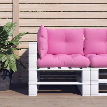 vidaXL Palletkussens 3 st oxford stof roze, Verzenden, Nieuw