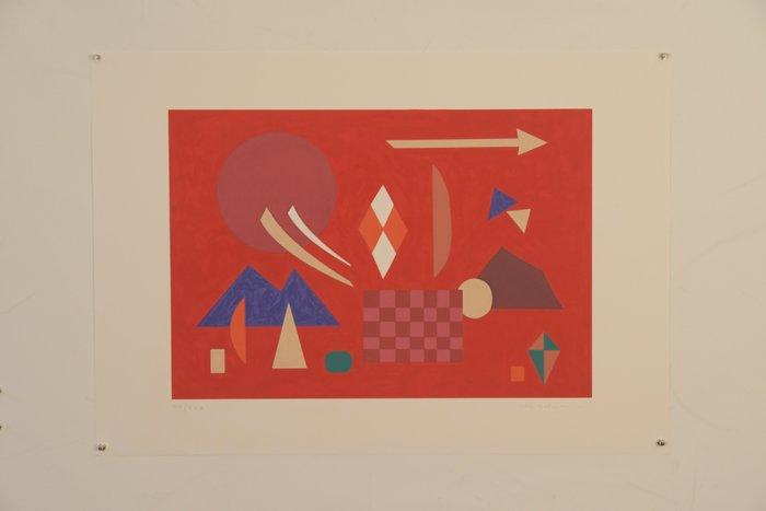 Otto Hoffman - Composizione Rossa, Antiquités & Art, Antiquités | Autres Antiquités
