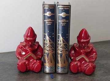 Boekensteunen (2) - Set van 2 paar vintage keramische, Antiek en Kunst