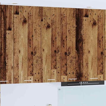 vidaXL Hangkast met opslag Oudhout 30 x 31 x 100 cm Bewerkt, Verzenden, Nieuw