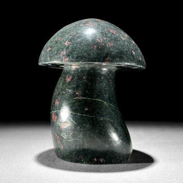Sans réserve - Sculpture de champignon taillée à la main en