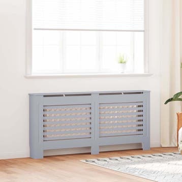 vidaXL Radiatorombouw 172x19x81,5 cm MDF antraciet, Verzenden