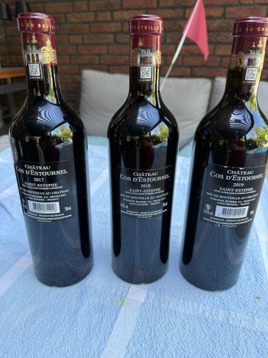 2017 , 2018 en 2019 Château Cos dEstournel - Saint-Estèphe, Verzamelen, Wijnen