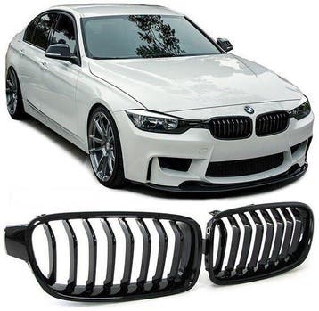 Grillen Nieren Glans Zwart BMW 3 Serie F30 B0372, Auto-onderdelen, Nieuw, Voor, BMW