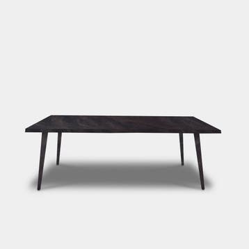 Tafel Boomstam Eikenhout  Konisch  220x100, Huis en Inrichting, Tafels | Eettafels, Nieuw