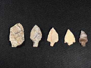 Paleolithisch 5 st. Aterian Werktuigen & Spitsen (ca., Antiek en Kunst