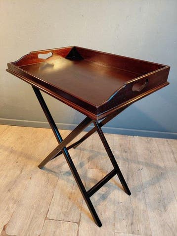 Bijzettafel - Mahonie - Butlertray