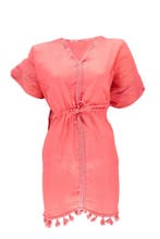 Sarlini kaftan koraalrood (Mooi & Gezond), Verzenden, Nieuw