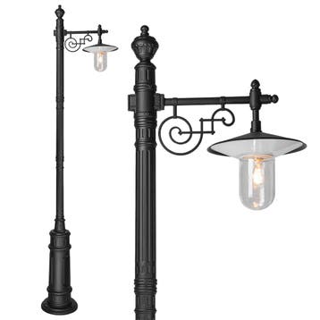 Tuinverlichting klassiek Merano Lantaarnpaal Zwart, Tuin en Terras, Verzenden, Nieuw