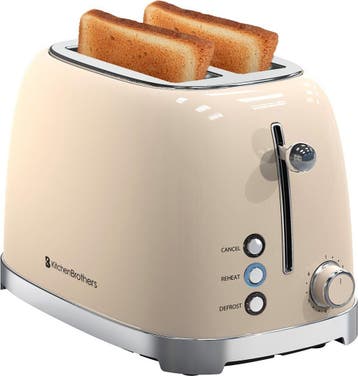 2dekans | KitchenBrothers Retro Broodrooster - Toaster - 6, Ophalen of Verzenden, Nieuw