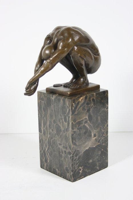 Milo (1910-1978) - Sculpture, The Dive - 23 cm - Bronze, Antiek en Kunst, Kunst | Designobjecten