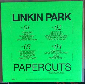 Linkin Park - Papercuts - 2 x LP Album (dubbelalbum) - 180, Nieuw in verpakking