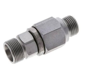 16S & G1/2 Acier zingue Joint tournant à bille Raccord, Verzenden