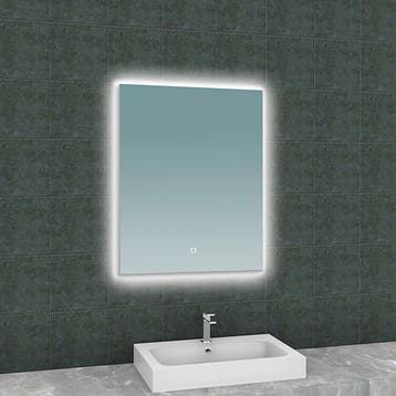 LED Spiegel 60x80cm | 2700-6400K | Dimbaar & Anticondens, Maison & Meubles, Verzenden