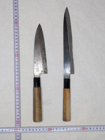 Keukenmes - Staal, Hout - Japan - Traditionele Japanse deba-, Antiek en Kunst