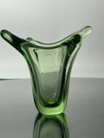 Val Saint Lambert - Vaas - Kristal - Vase vert VSL
