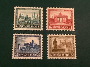 Empire allemand 1930 - Bâtiments I - MNH - Michel 450/453