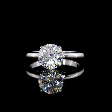 Zonder minimumprijs - Ring - 14 karaat Geel goud - 3.01ct.