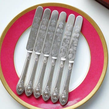 M. H & Co. Sheffield - Ménagère - Plaqué(e) argent, Antiek en Kunst