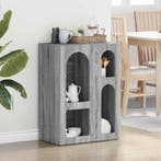 vidaXL Dressoir Grijs Sonoma 59 x 35 x 80.5 cm Bewerkt hout, Verzenden, Nieuw