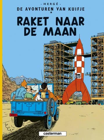 Raket naar de Maan Stripboek, Ophalen of Verzenden