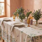 AA154 - Nappe Gobelin Lavande et Eucalyptus - Nappe - 220 cm