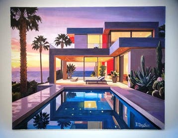 Yuri Denissov - Magnifique Villa moderne le soir