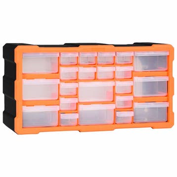 vidaXL Organiser met 22 lades 49x16x25,5 cm, Verzenden