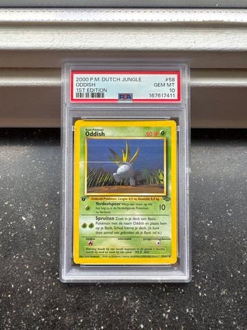 Pokémon - 1 Graded card - Oddish #58 First edition - PSA 10