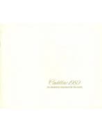 1980 CADILLAC PROGRAMMA BROCHURE ENGELS (USA), Nieuw