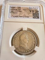 Espagne. Fernand VII. 2 Reales 1811 Cadiz CI VF20 (Sans prix