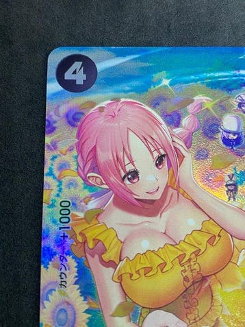 Bandai - 1 Card - One Piece - Rebecca OP05-091 Foil,, Hobby en Vrije tijd, Verzamelkaartspellen | Overige, Nieuw