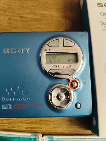 Sony - MZ-R410 MDLP - with 9 minidisc - Headphone and 2, Nieuw
