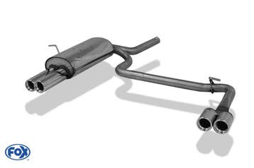 FOX einddemper li./re. 4x76mm Typ 13, geschikt voor BMW E46, Verzenden, Nieuw, BMW