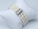 Zonder minimumprijs - Armband - 835 zilver - Akoya parels -, Handtassen en Accessoires, Nieuw
