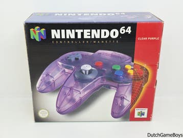 Nintendo 64 / N64 - Controller - Clear Purple - Boxed, Games en Spelcomputers, Spelcomputers | Nintendo 64, Verzenden, Gebruikt
