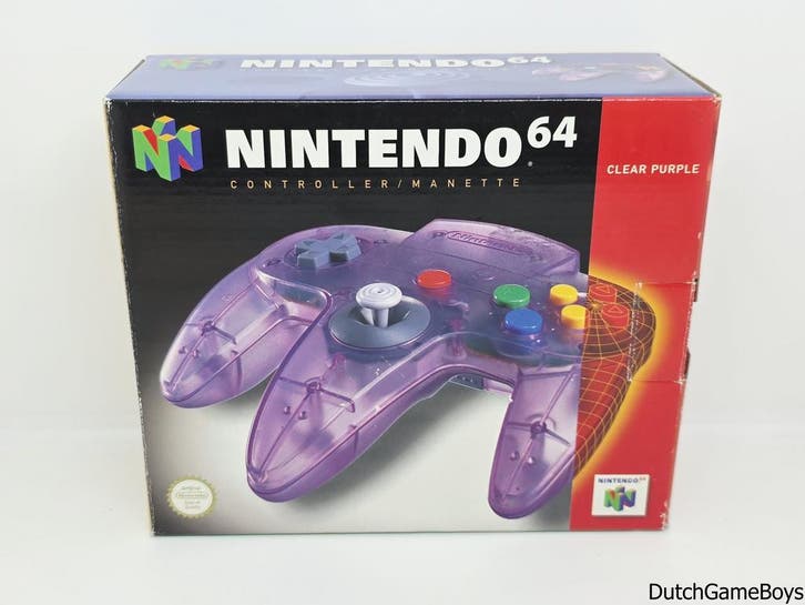 Nintendo 64 / N64 - Controller - Clear Purple - Boxed, Games en Spelcomputers, Spelcomputers | Nintendo 64, Gebruikt, Verzenden