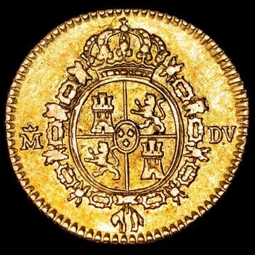 Spanje. Carlos III. 1/2 Escudo - Madrid, 1786 DV. (Zonder, Postzegels en Munten, Munten | Europa | Niet-Euromunten