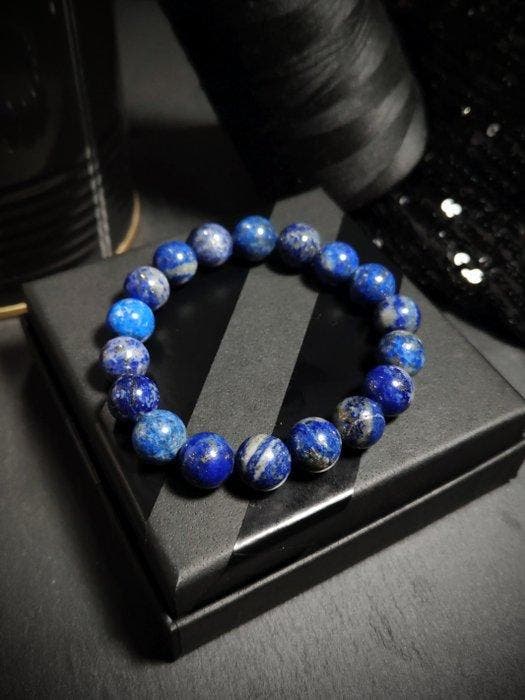 Collectie armbandjes turkoois, amethist, aquamarijn, lapis, Verzamelen, Mineralen en Fossielen