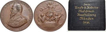 Bronze-medaille 1898 Bayern Luitpold, Prinzregent 1886-1912, Verzenden