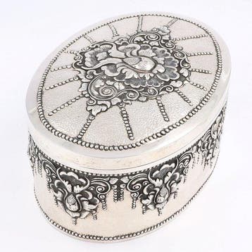Mulyo Sucipto - Djokja - Koektrommel - .800 zilver