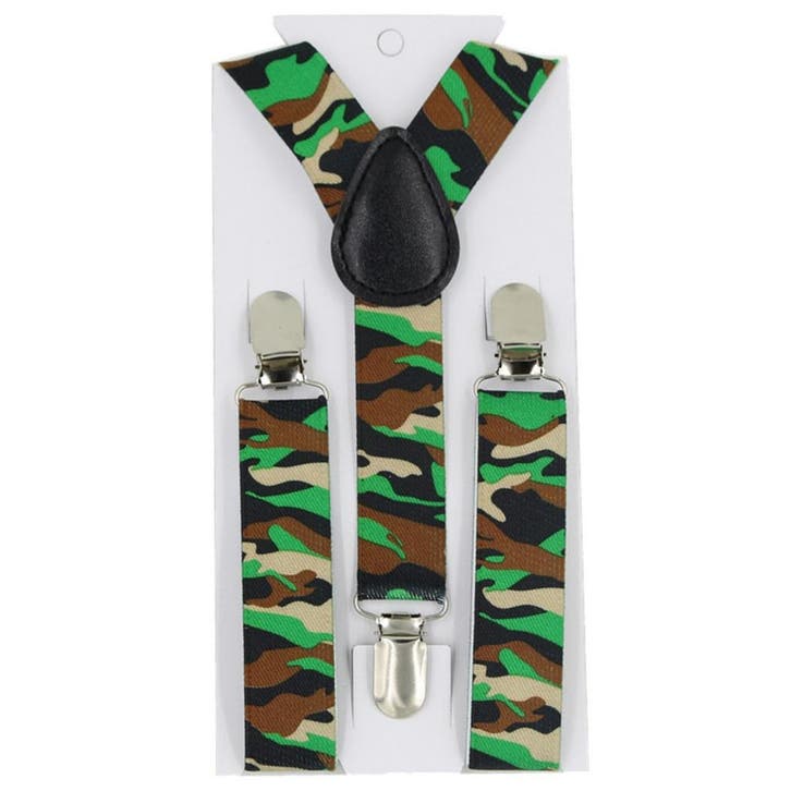 Fako Fashion - Kinder Bretels - Print - Camouflage - 65cm -, Kinderen en Baby's, Kinderkleding | Overige, Verzenden